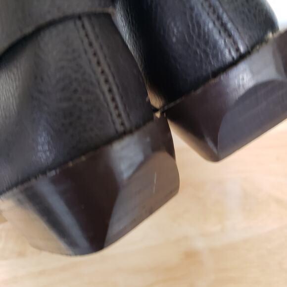 Vintage Glace'e Genuine Leather Western Boots Low Shaft Cowboy Boot Size 8 - Picture 10 of 11